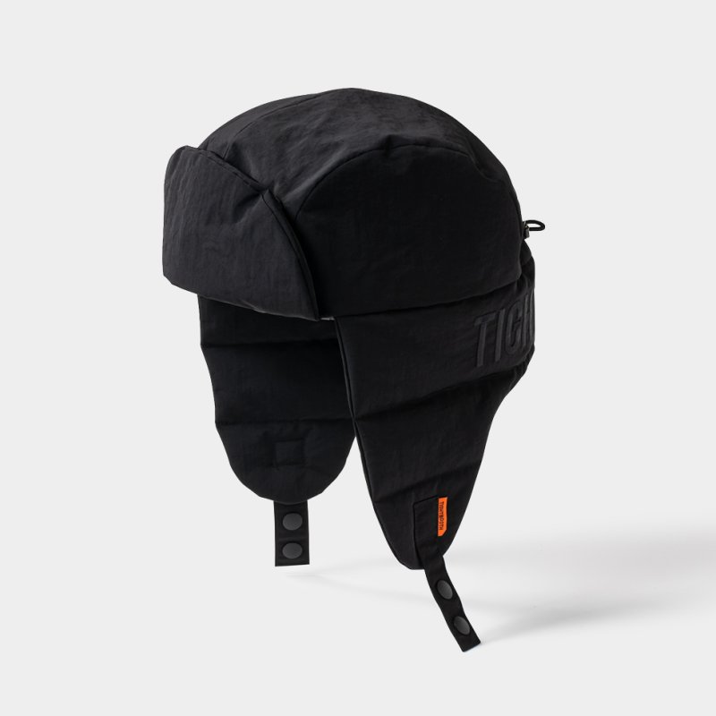 画像1: TIGHTBOOTH/PLAC FLIGHT CAP（BLACK）［PLACフライトキャップ-25秋冬］