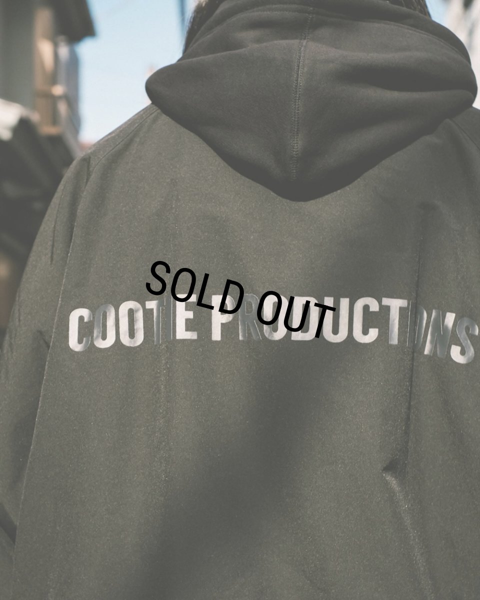 画像9: COOTIE PRODUCTIONS/T/C Weather Combination Hooded Blouson（Black/White）［フーデッドブルゾン-25秋冬］ (9)