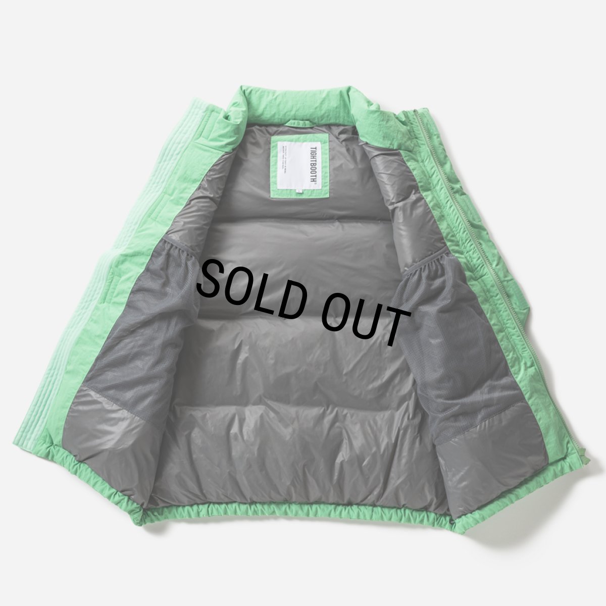 画像2: TIGHTBOOTH/PLAC DOWN VEST（Light Green）［PLACダウンベスト-25秋冬］ (2)