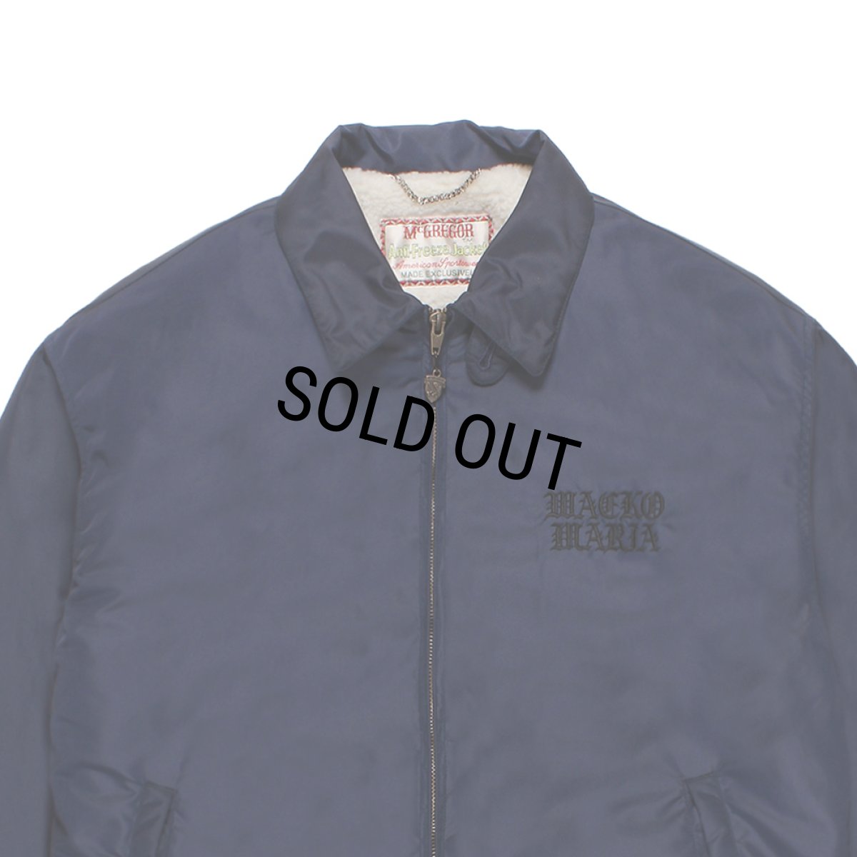 画像2: WACKO MARIA/MCGREGOR / NYLON ANTI-FREEZE JACKET（NAVY）［ナイロンアンチフリーズJKT-25秋冬］ (2)