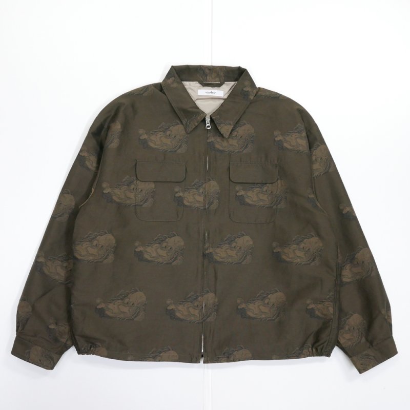画像1: exodus/AMATOTAKO SWING TOP JACKET（BROWN）［アマトタコスウィングトップJKT-25秋冬］
