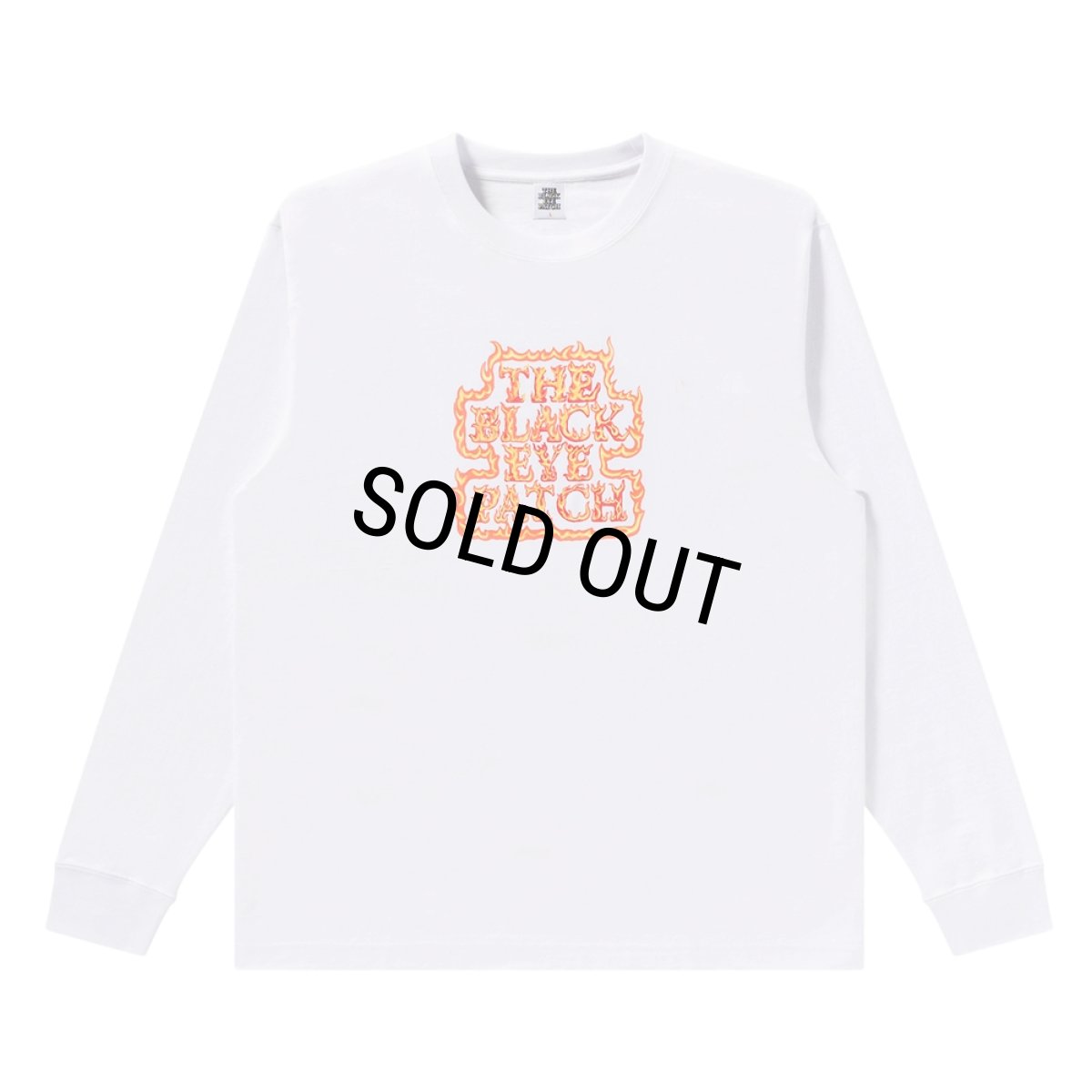 画像1: BlackEyePatch/FLAMED OG LABEL L/S TEE（WHITE） (1)