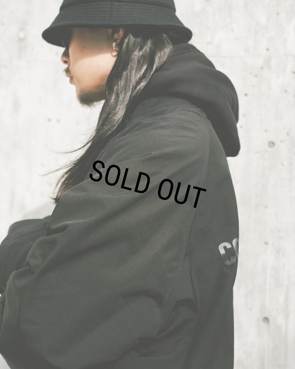 画像8: COOTIE PRODUCTIONS/T/C Weather Combination Hooded Blouson（Black/White）［フーデッドブルゾン-25秋冬］ (8)