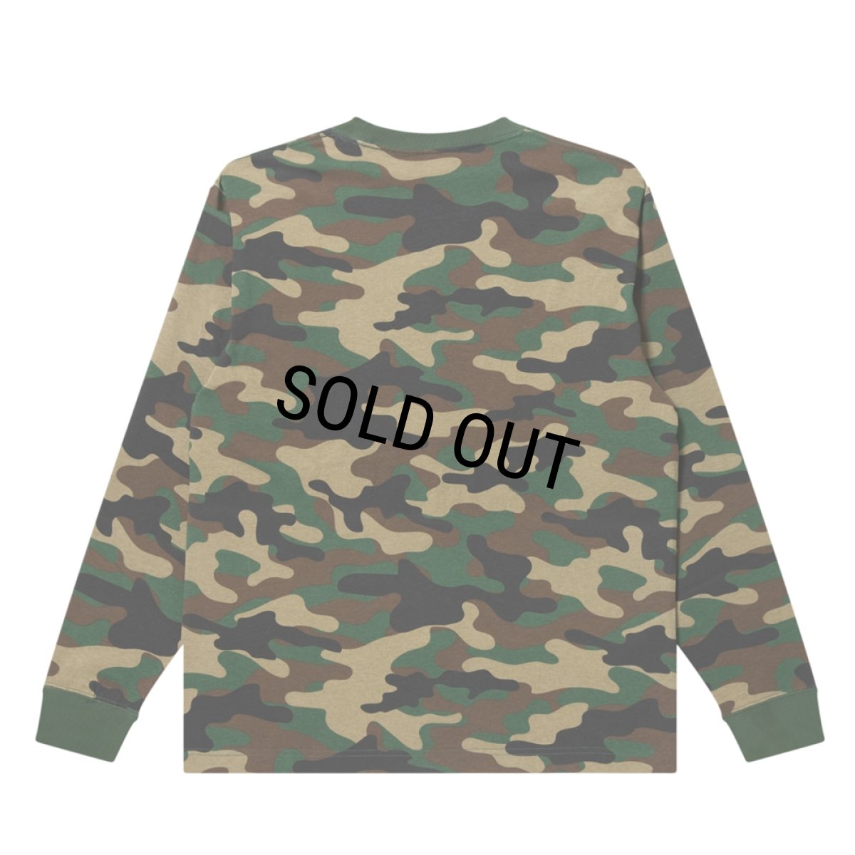 画像2: BlackEyePatch/FLAMED OG LABEL L/S TEE（WOODLAND CAMO） (2)