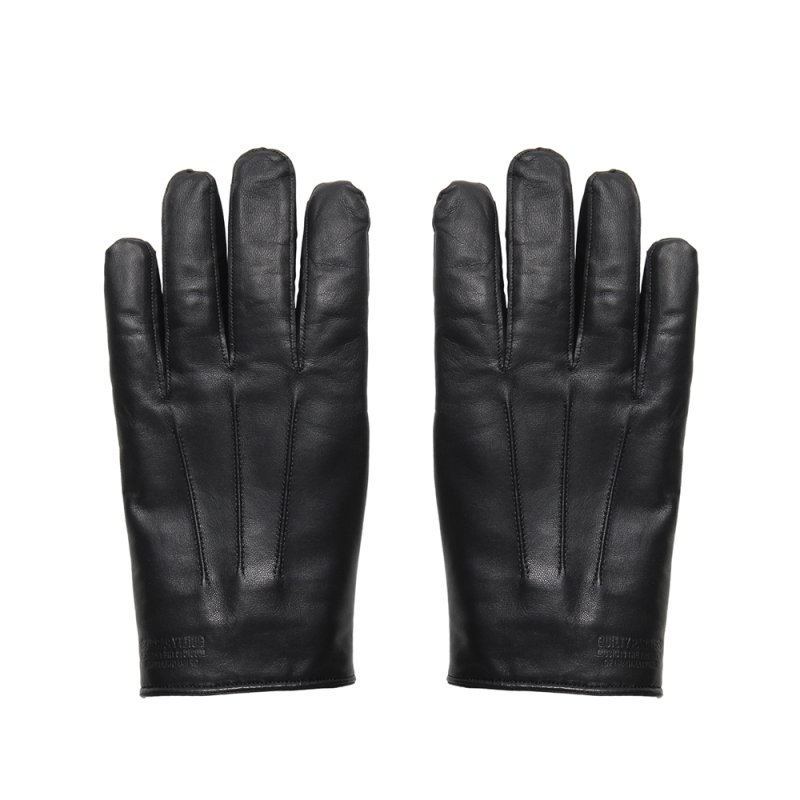 画像1: WACKO MARIA/LEATHER GLOVE（BLACK）［レザーグローブ-25秋冬］