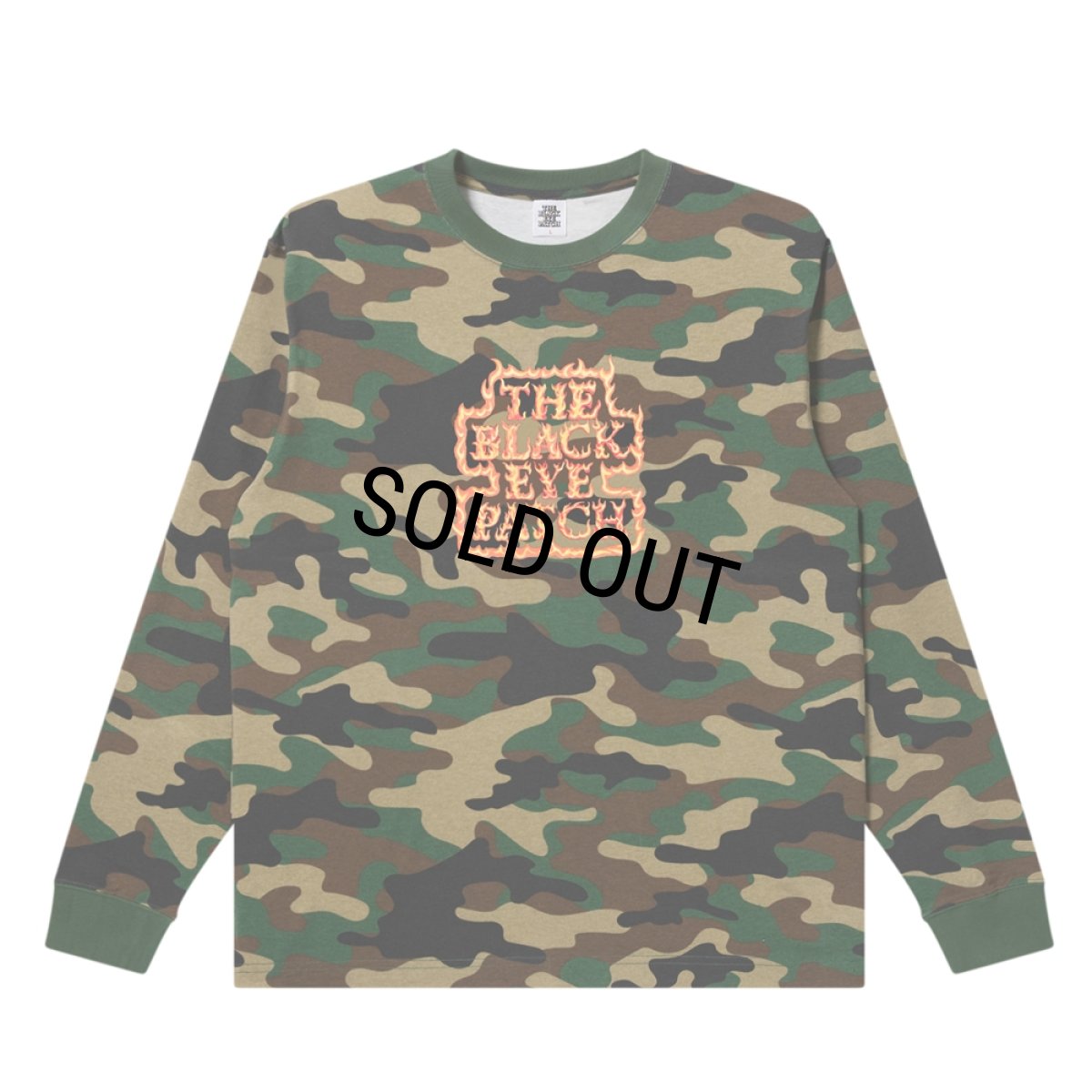 画像1: BlackEyePatch/FLAMED OG LABEL L/S TEE（WOODLAND CAMO） (1)