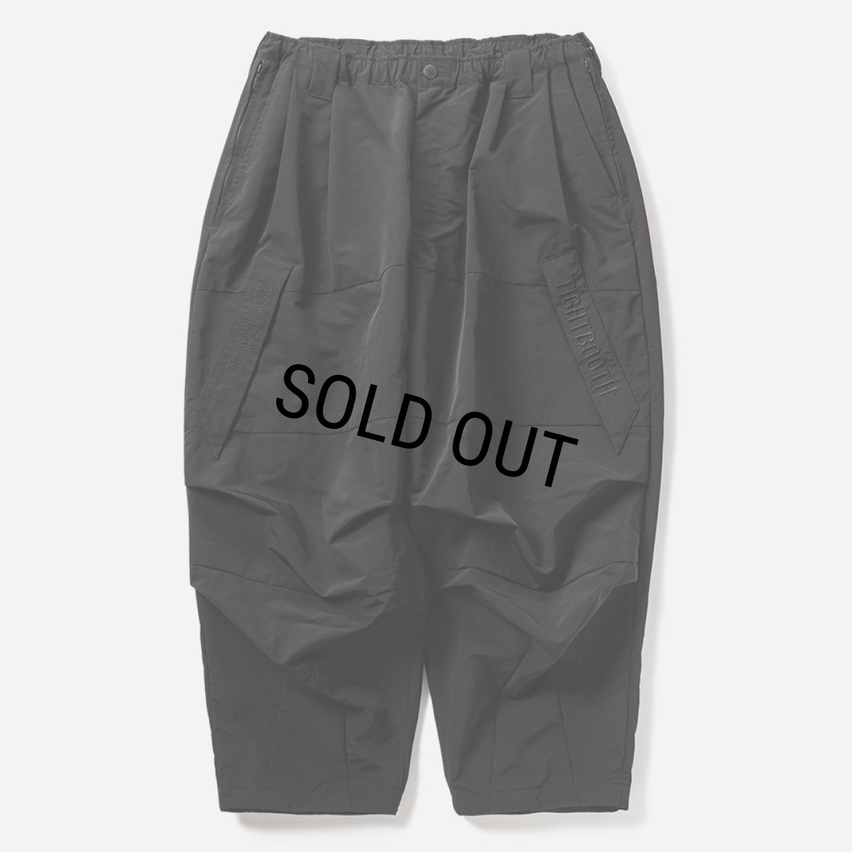 画像1: 【20%OFF】TIGHTBOOTH/PLAC BALLOON PANTS（Black）［PLACバルーンパンツ-25秋冬］ (1)