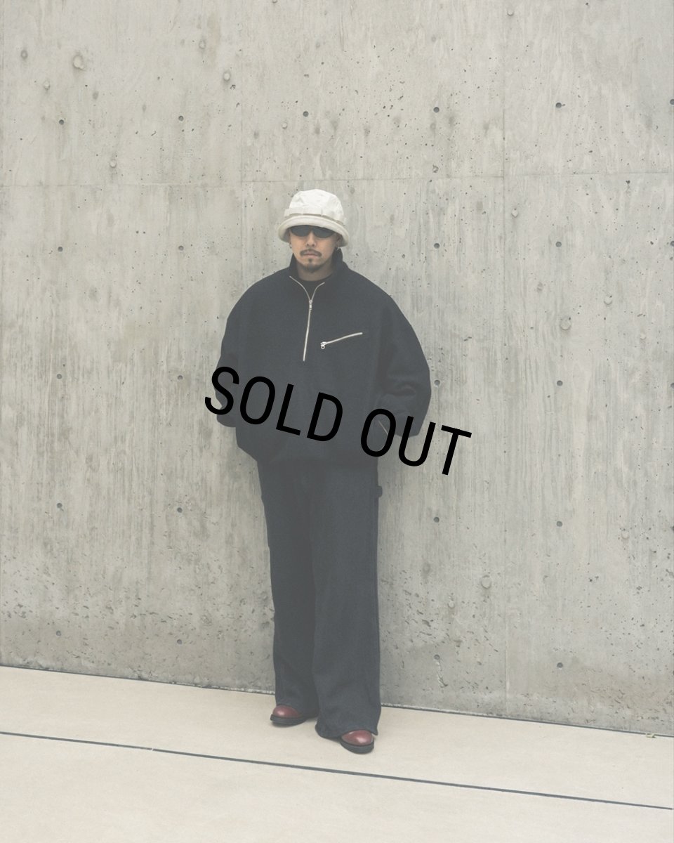 画像6: COOTIE PRODUCTIONS/W/N Fleece Half Zip Top（Black）［フリースハーフジップトップ-25秋冬］ (6)