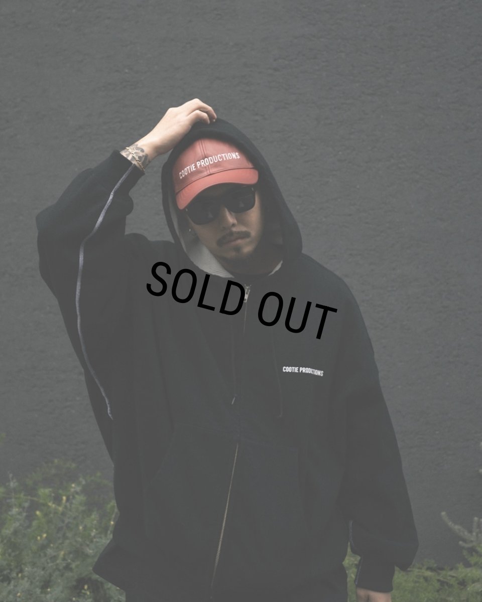 画像7: COOTIE PRODUCTIONS/Thermal Combination Sweat Zip Hoodie（Black）［サーマルコンビスウェットジップフーディー-25秋冬］ (7)