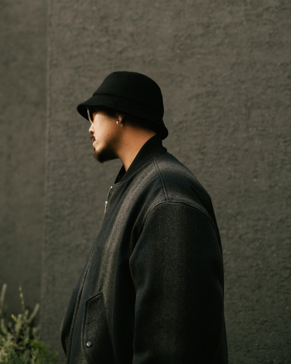 画像9: COOTIE PRODUCTIONS/Ombre Stripe Wool Bomber Jacket（Ombre Stripe）［オンブレストライプウールボンバーJKT-25秋冬］ (9)