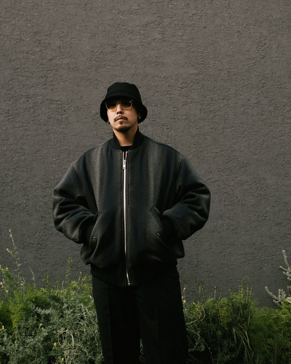 画像7: COOTIE PRODUCTIONS/Ombre Stripe Wool Bomber Jacket（Ombre Stripe）［オンブレストライプウールボンバーJKT-25秋冬］ (7)