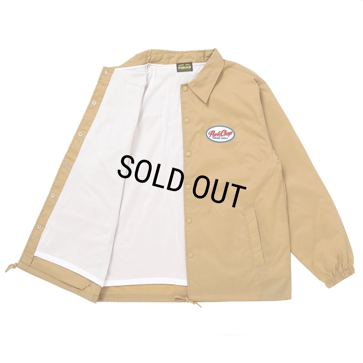画像3: PORKCHOP/BOMB COACH JKT（KHAKI）［ボムコーチJKT-25秋冬］ (3)
