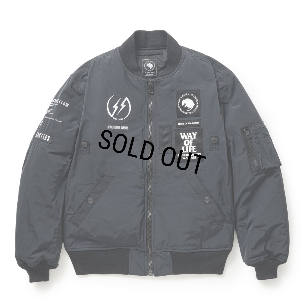 画像1: RATS/MA-1（BLACK）［MA-1-25秋冬］ (1)