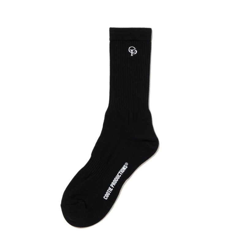 画像1: COOTIE PRODUCTIONS/Raza Middle Socks（Black）［ミドルソックス-25秋冬］