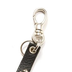 画像2: CALEE/STUDS LEATHER LONG KEY RING（BLACK）［スタッズレザーロングキーリング-25秋冬］ (2)