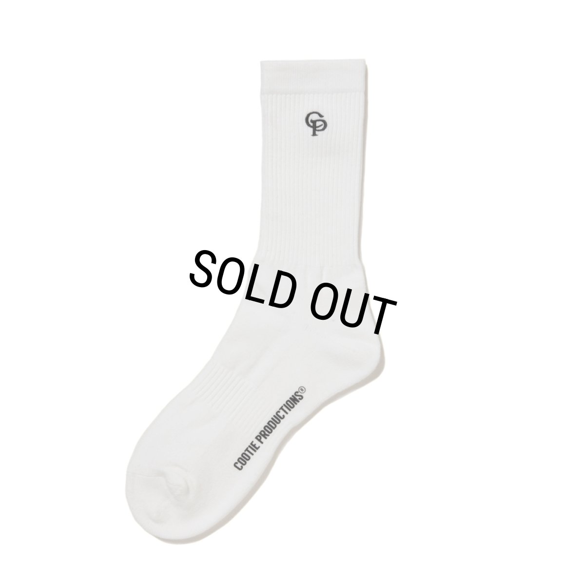 画像1: COOTIE PRODUCTIONS/Raza Middle Socks（White）［ミドルソックス-25秋冬］ (1)