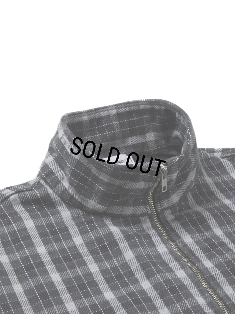 画像3: COOTIE PRODUCTIONS/AD Processing Heavy Flannel Check Half Zip Pullover（Black）［ヘビーフランネルチェックハーフジッププルオーバー-25秋冬］ (3)