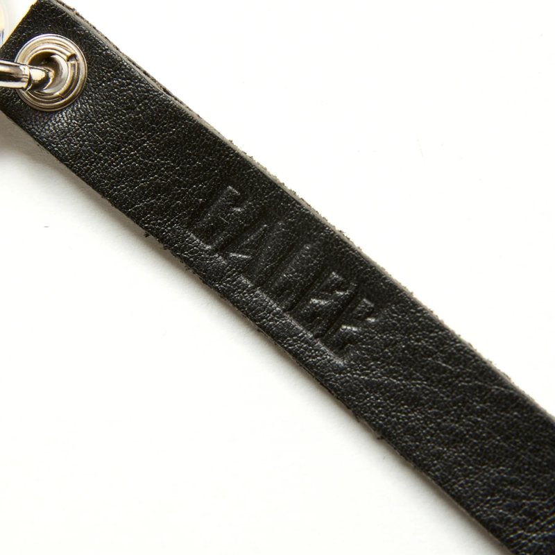 画像2: CALEE/STUDS LEATHER SHORT KEY RING（BLACK）［スタッズレザーショートキーリング-25秋冬］