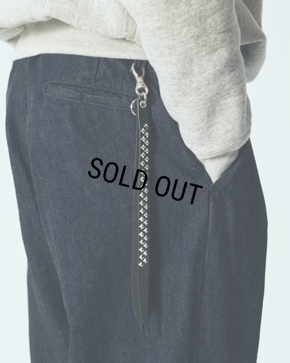 画像5: CALEE/STUDS LEATHER LONG KEY RING（BLACK）［スタッズレザーロングキーリング-25秋冬］ (5)