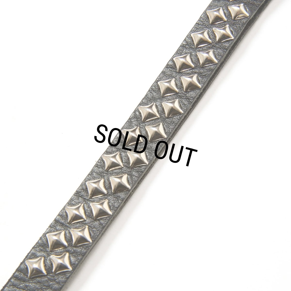 画像3: CALEE/STUDS LEATHER LONG KEY RING（BLACK）［スタッズレザーロングキーリング-25秋冬］ (3)