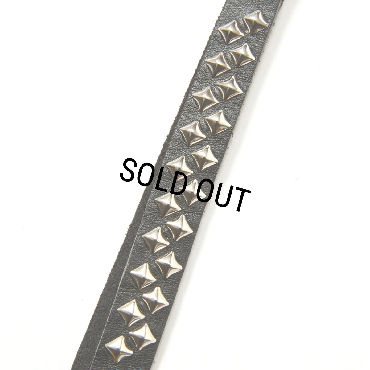 画像3: CALEE/STUDS LEATHER SHORT KEY RING（BLACK）［スタッズレザーショートキーリング-25秋冬］ (3)