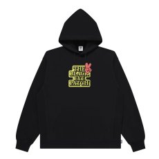 画像1: BlackEyePatch/PEACE SIGN OG LABEL HOODIE（BLACK） (1)