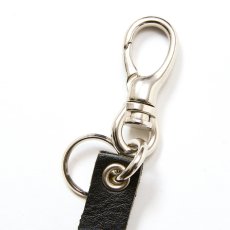 画像2: CALEE/STUDS LEATHER SHORT KEY RING（BLACK）［スタッズレザーショートキーリング-25秋冬］ (2)