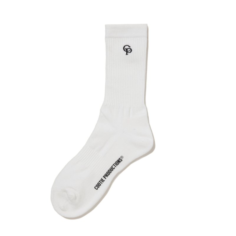 画像1: COOTIE PRODUCTIONS/Raza Middle Socks（White）［ミドルソックス-25秋冬］