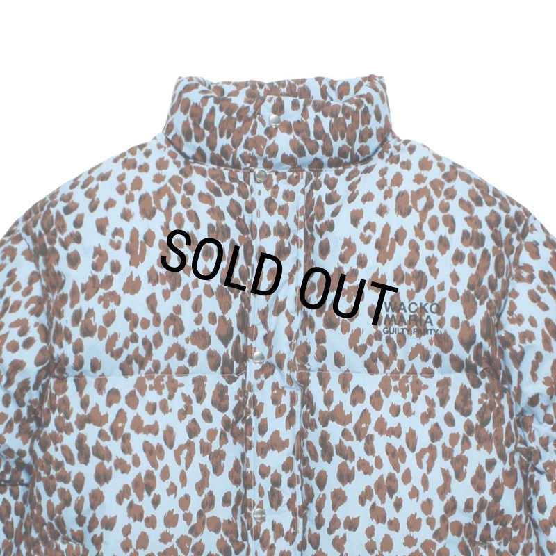 WACKO MARIA/NANGA / LEOPARD DOWN JACKET（BLUE）［レオパードダウン