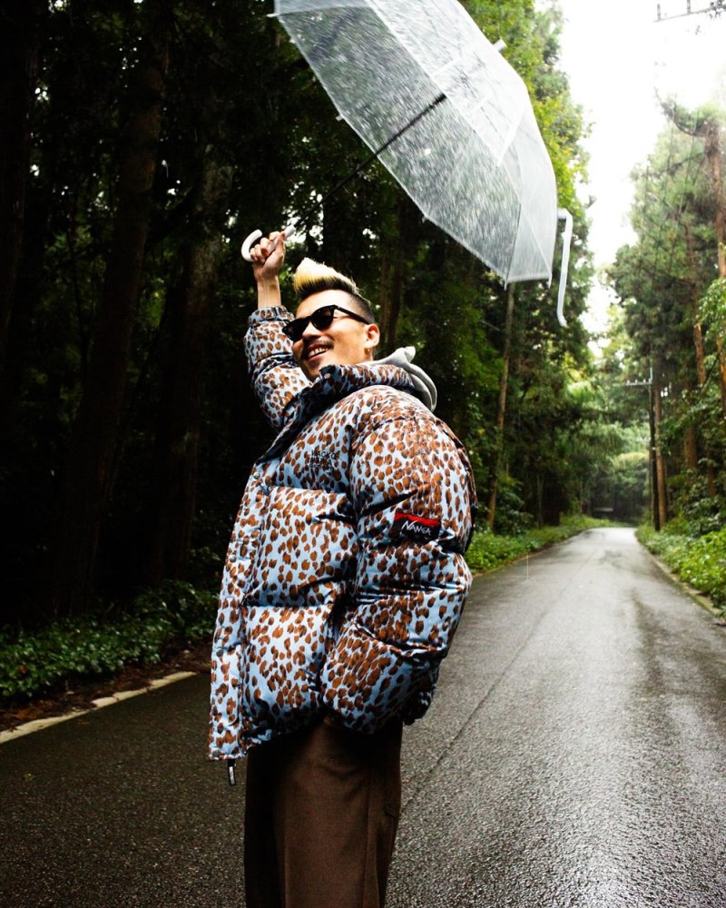画像3: WACKO MARIA/NANGA / LEOPARD DOWN JACKET（BLUE）［レオパードダウンJKT-25秋冬］