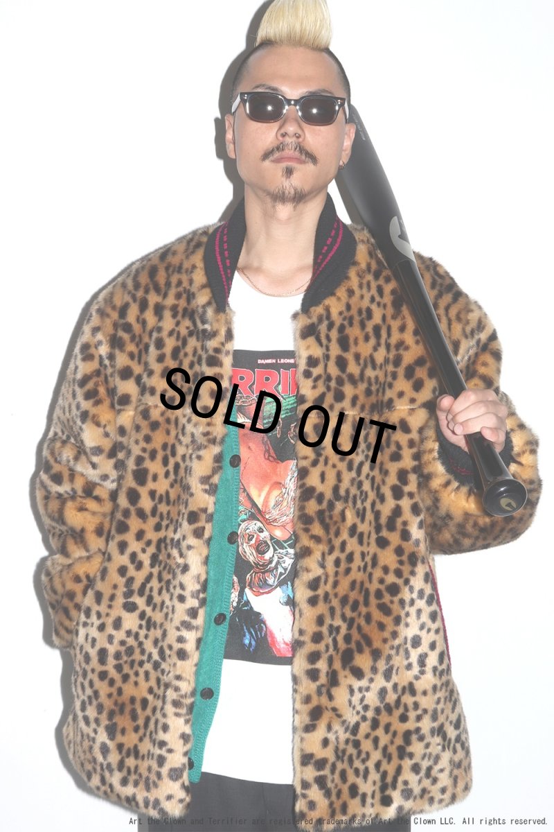 画像4: WACKO MARIA/LEOPARD FAUX FUR CAR CLUB JACKET（BEIGE）［レオパードファーカークラブJKT-25秋冬］ (4)