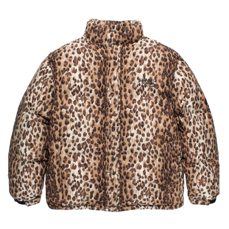 画像1: WACKO MARIA/NANGA / LEOPARD DOWN JACKET（BEIGE）［レオパードダウンJKT-25秋冬］