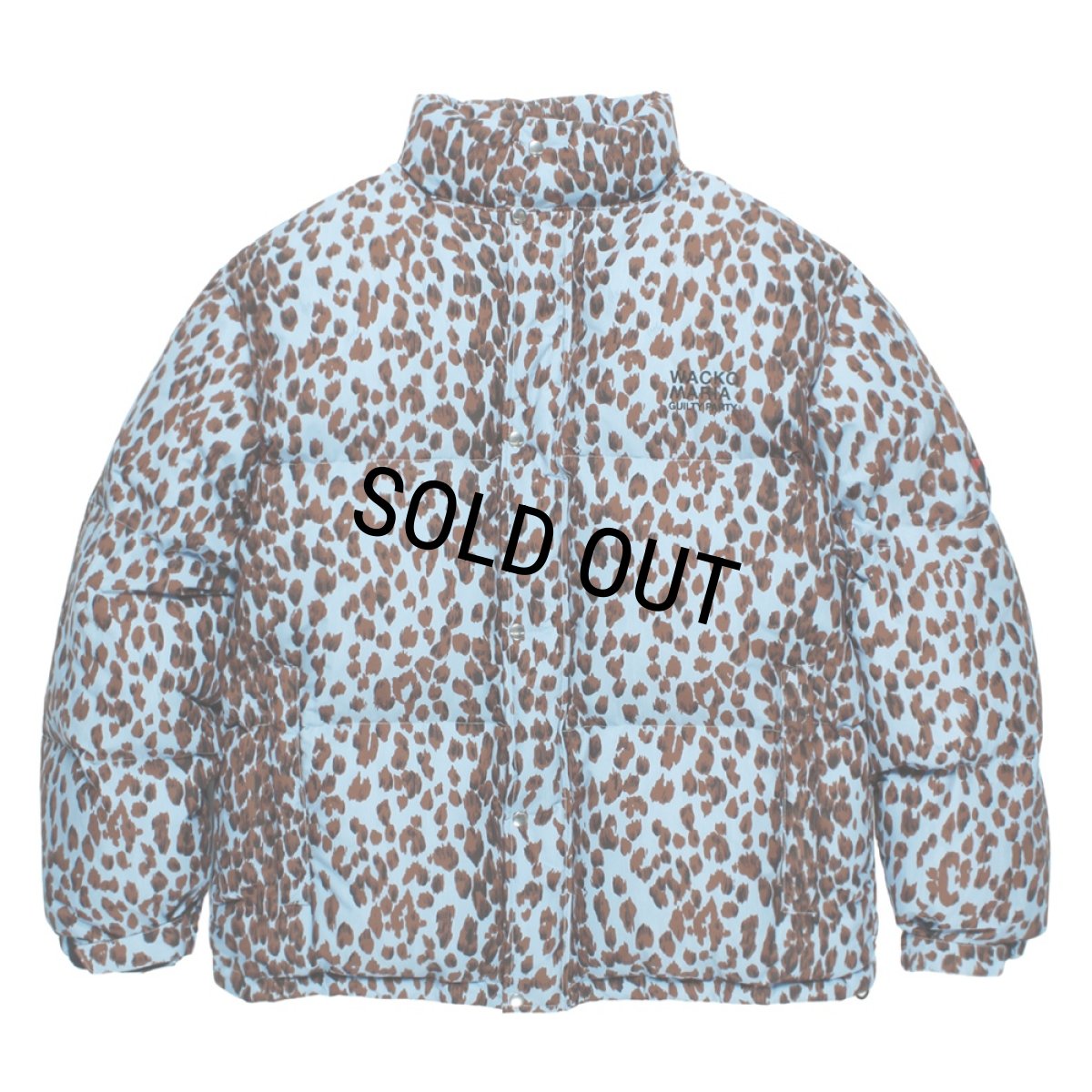 画像1: WACKO MARIA/NANGA / LEOPARD DOWN JACKET（BLUE）［レオパードダウンJKT-25秋冬］ (1)