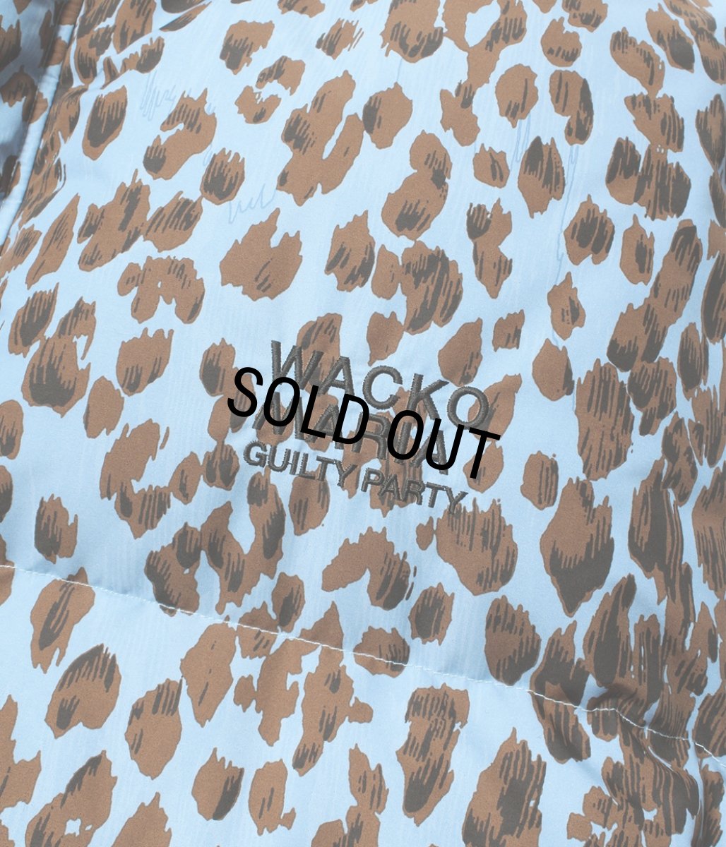 画像4: WACKO MARIA/NANGA / LEOPARD DOWN JACKET（BLUE）［レオパードダウンJKT-25秋冬］ (4)