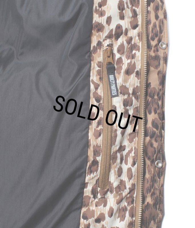 WACKO MARIA/NANGA / LEOPARD DOWN JACKET（BEIGE）［レオパードダウン