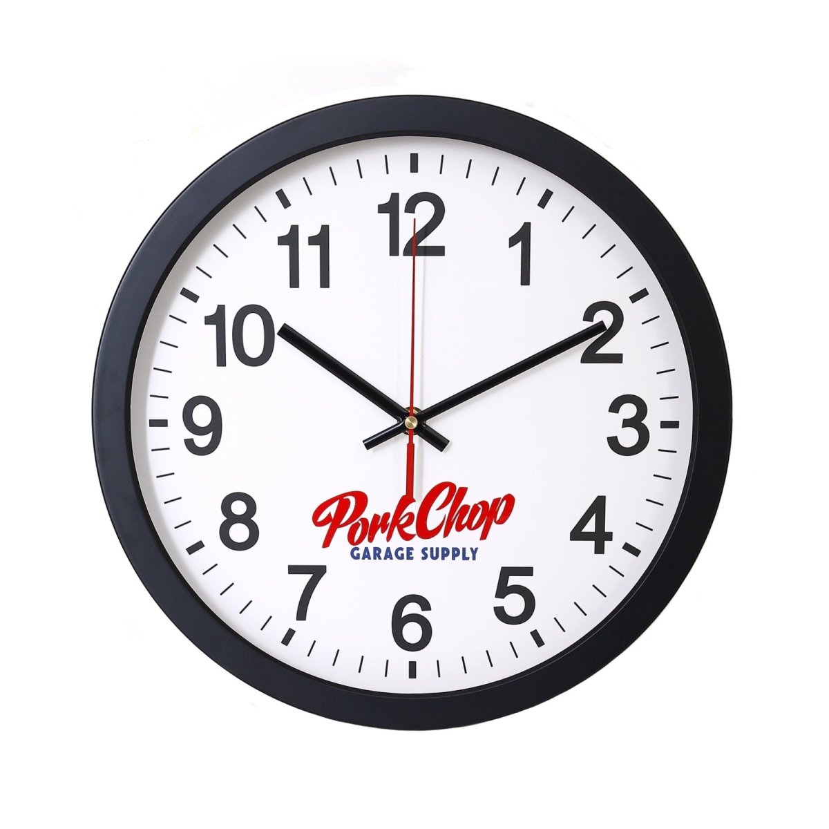 画像1: PORKCHOP/SCRIPT WALL CLOCK（BLACK/WHITE）［スクリプトウォールクロック-25秋冬］ (1)