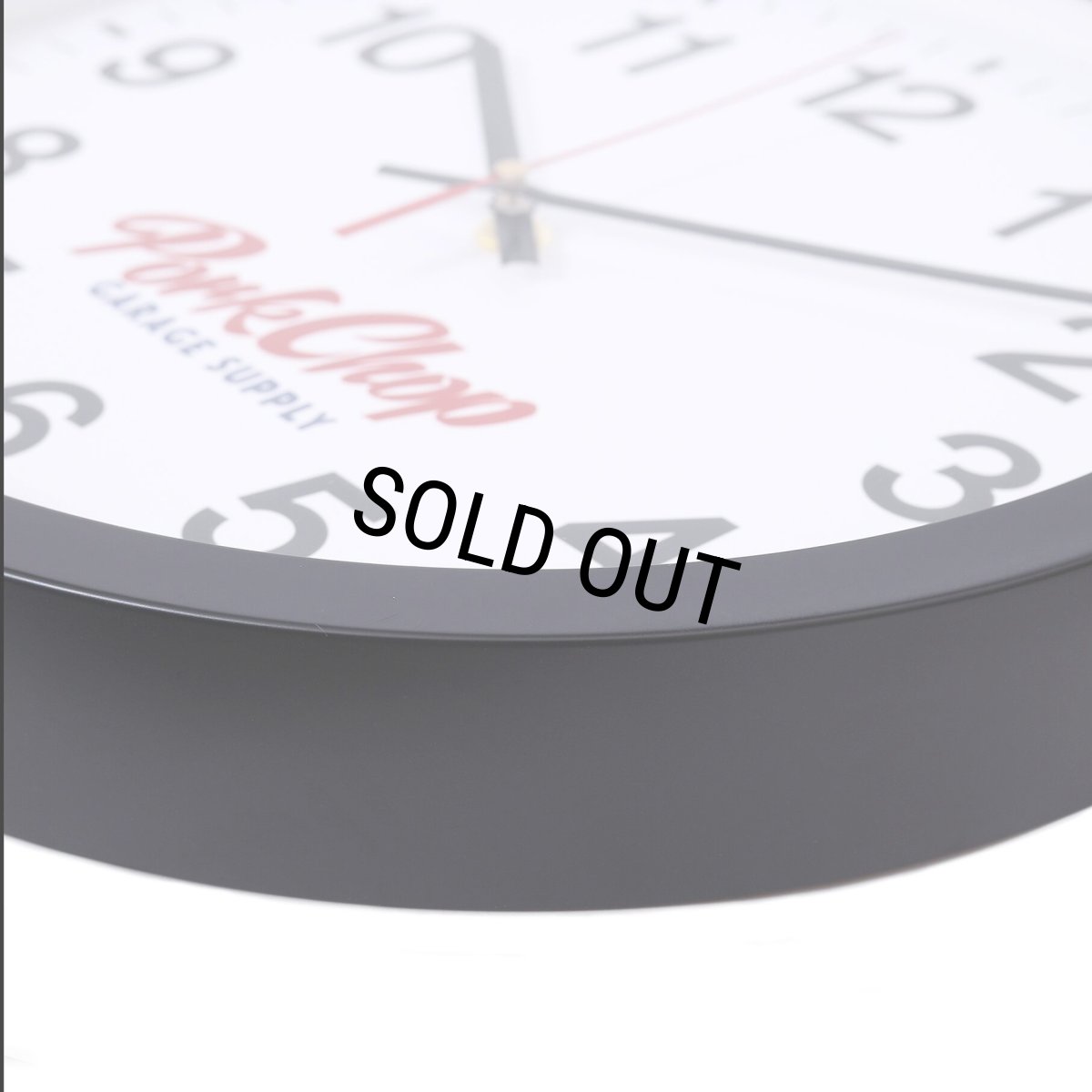 画像3: PORKCHOP/SCRIPT WALL CLOCK（BLACK/WHITE）［スクリプトウォールクロック-25秋冬］ (3)