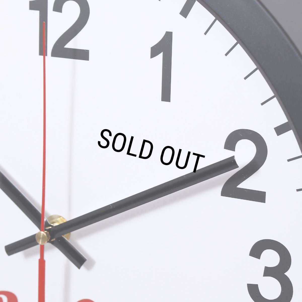 画像4: PORKCHOP/SCRIPT WALL CLOCK（BLACK/WHITE）［スクリプトウォールクロック-25秋冬］ (4)