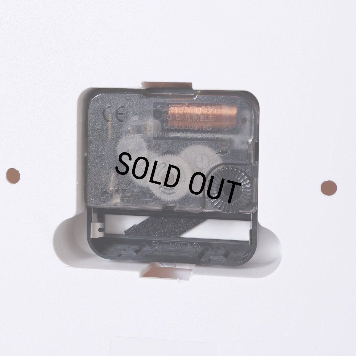 画像6: PORKCHOP/SCRIPT WALL CLOCK（BLACK/WHITE）［スクリプトウォールクロック-25秋冬］ (6)