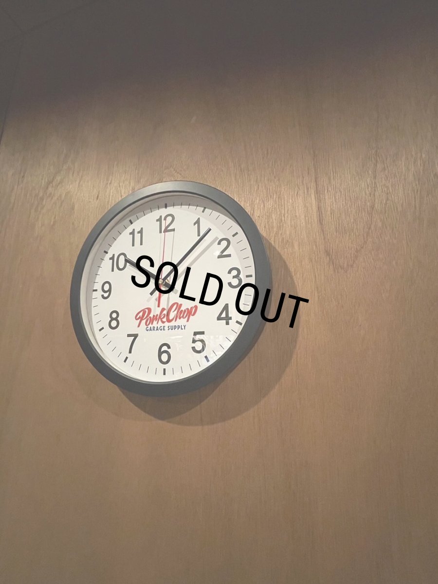 画像7: PORKCHOP/SCRIPT WALL CLOCK（BLACK/WHITE）［スクリプトウォールクロック-25秋冬］ (7)