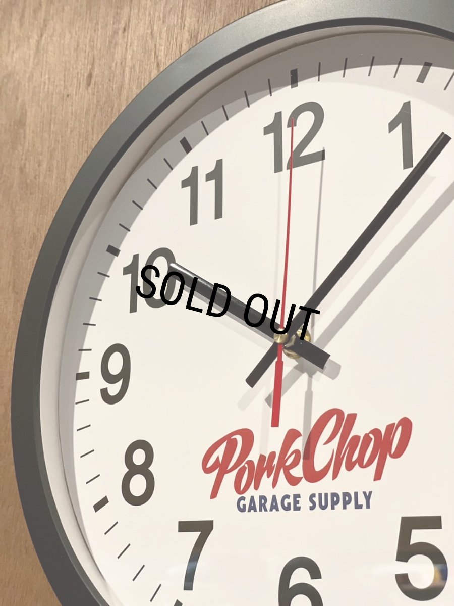 画像8: PORKCHOP/SCRIPT WALL CLOCK（BLACK/WHITE）［スクリプトウォールクロック-25秋冬］ (8)