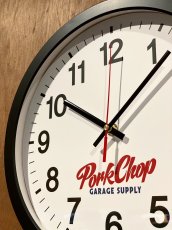 画像8: PORKCHOP/SCRIPT WALL CLOCK（BLACK/WHITE）［スクリプトウォールクロック-25秋冬］ (8)