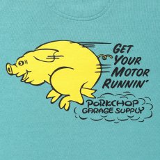 画像5: PORKCHOP/RUNNING LOGO SWEAT（MINT GREEN）［ランニングロゴスウェット-25秋冬］ (5)