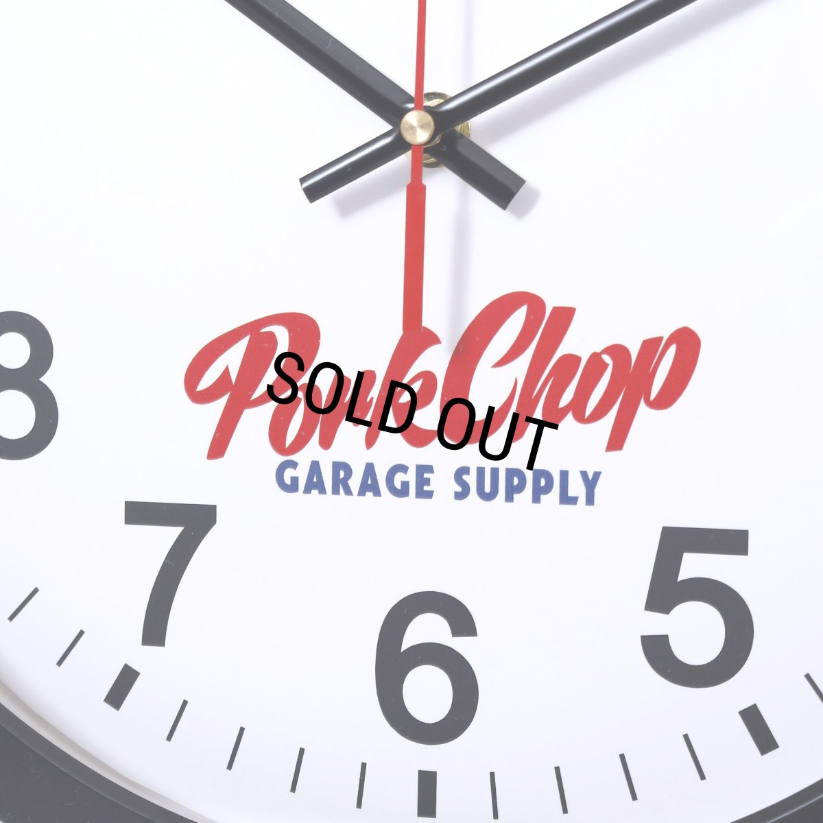 画像5: PORKCHOP/SCRIPT WALL CLOCK（BLACK/WHITE）［スクリプトウォールクロック-25秋冬］ (5)