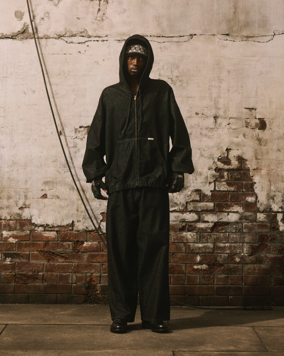 画像5: COOTIE PRODUCTIONS/12.5oz Denim Zip Up Hooded Jacket（Black Fade）［デニムジップアップフーデッドJKT-25秋冬］ (5)