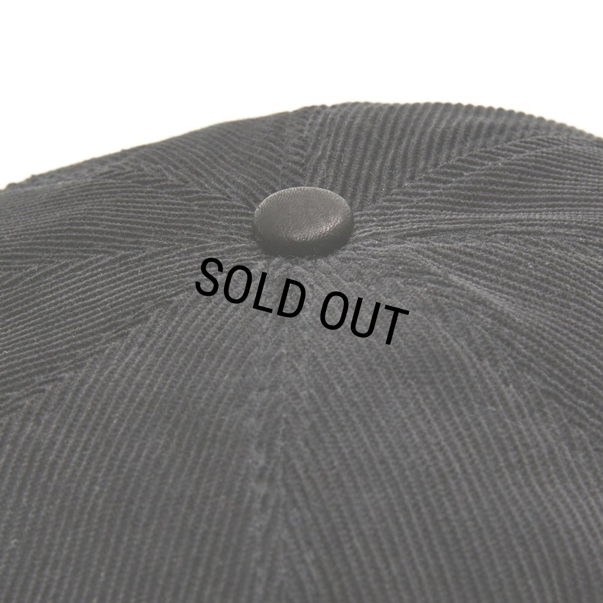 画像5: CALEE/CAL NT LOGO CORDUROY TWO TONE CAS（BLACK）［コーデュロイツートーンキャスケット-25秋冬］ (5)