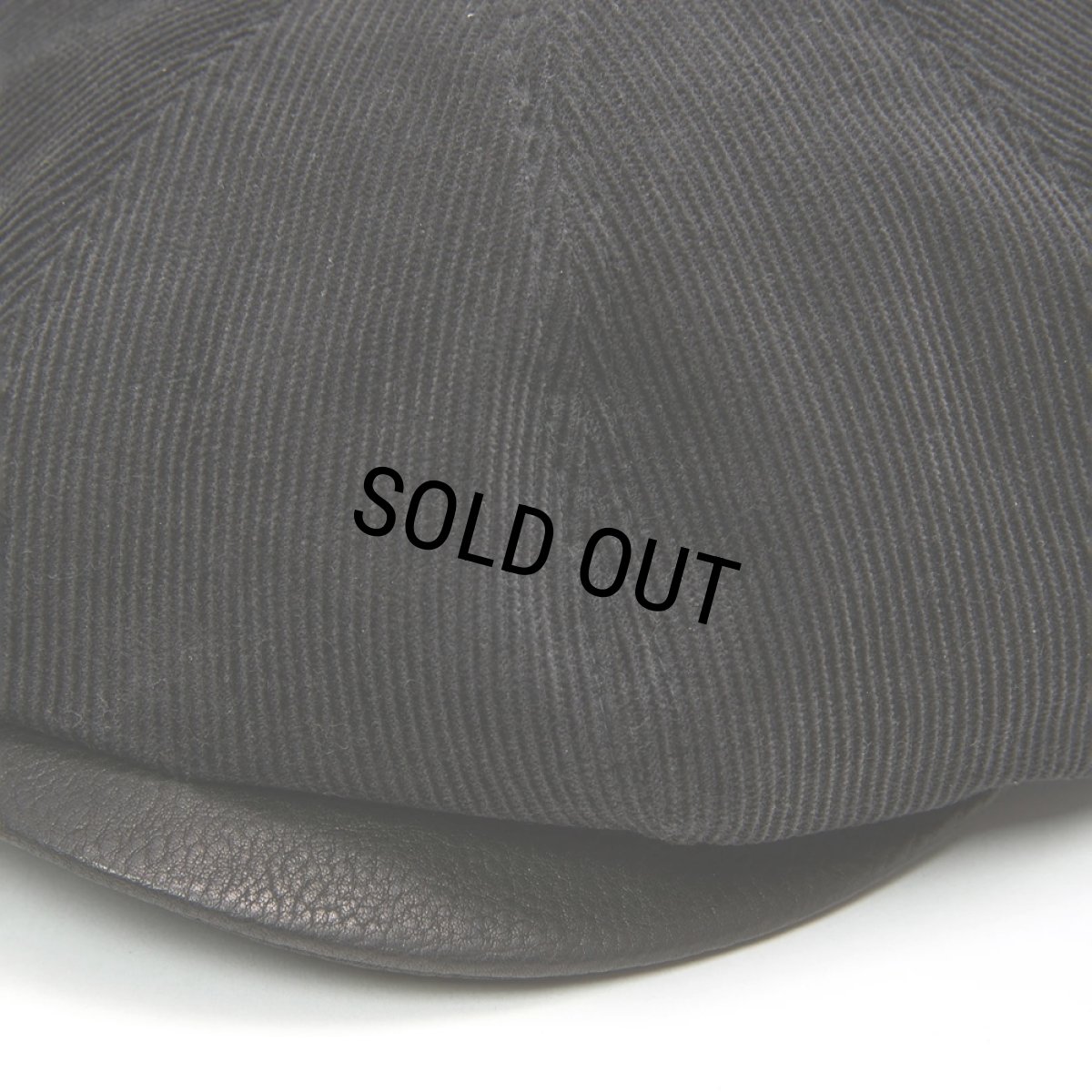 画像4: CALEE/CAL NT LOGO CORDUROY TWO TONE CAS（BLACK）［コーデュロイツートーンキャスケット-25秋冬］ (4)