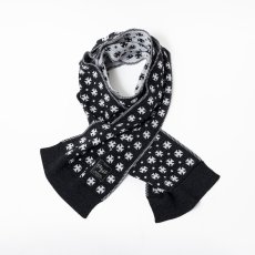 画像2: RATS/GERMAN CROSS MUFFLER（BLACK）［ジャーマンクロスマフラー-25秋冬］ (2)