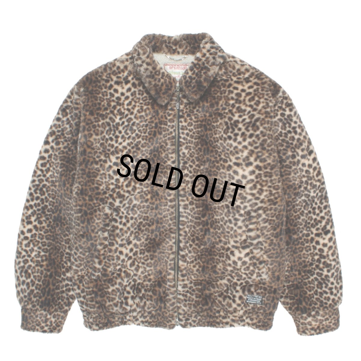 画像1: WACKO MARIA/MCGREGOR / LEOPARD FAUX FUR ANTI-FREEZE JACKET（BEIGE）［レオパードファーアンチフリーズJKT-25秋冬］ (1)