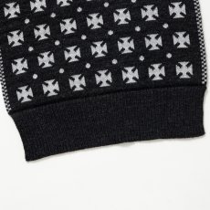 画像5: RATS/GERMAN CROSS MUFFLER（BLACK）［ジャーマンクロスマフラー-25秋冬］ (5)